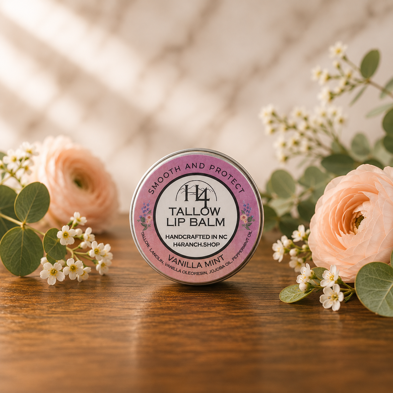 Tallow Lip Balm Vanilla Mint